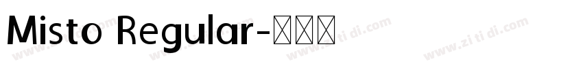 Misto Regular字体转换